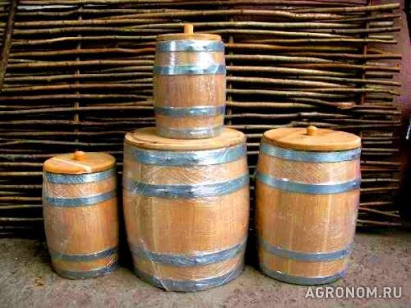 Деревянные бочки для спиртного и соления