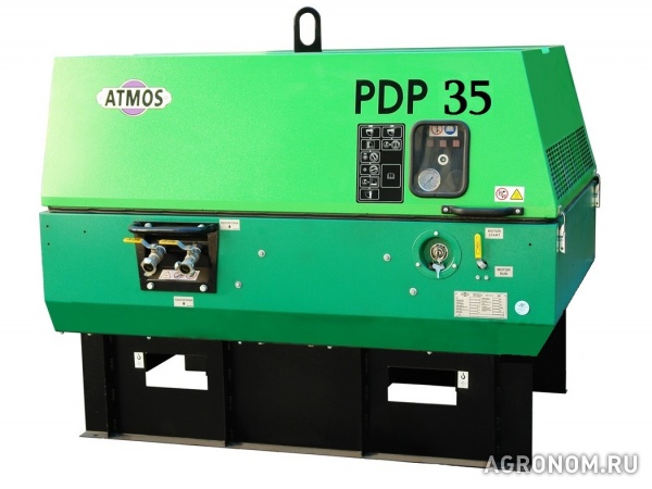 Стационарный дизельный компрессор atmos pdp35-7 5,4м3/мин,7bar,без ша