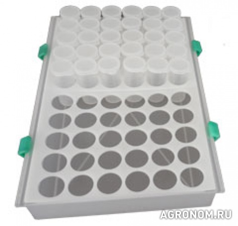Ящик для стаканчиков лабораторный (на 60 стаканчиков) для отбора проб